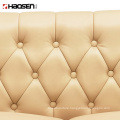 High class office room and Living Room Home Genuine Leather sectional sofa (S043,Buff Leather)